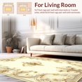 thumbnail image 2 of Flatwoven High Traffic Area Rug, Timeless Scrollwork Classic Ornamental Motif, Non Slip, Stain Resistant, Washable Area Rugs for Living Room, Bedroom(Beige, 4X6), 2 of 8