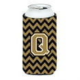 thumbnail image 1 of Letra Q Chevron Negro Y Dorado Tall Boy Bebida Aislador Hugger Cj1050-Qtbc, 1 of 1