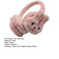 thumbnail image 7 of comerut Winter Cute Rabbit Shape Earmuffs Girls Cute Solid Color Warm Earmuffs Outdoor Ear Warmer Soft Earflap Furry Ear Covers, 7 of 7