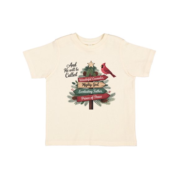 Inktastic Christian Christmas Tree with Red Cardinal Boys or Girls Toddler T-Shirt