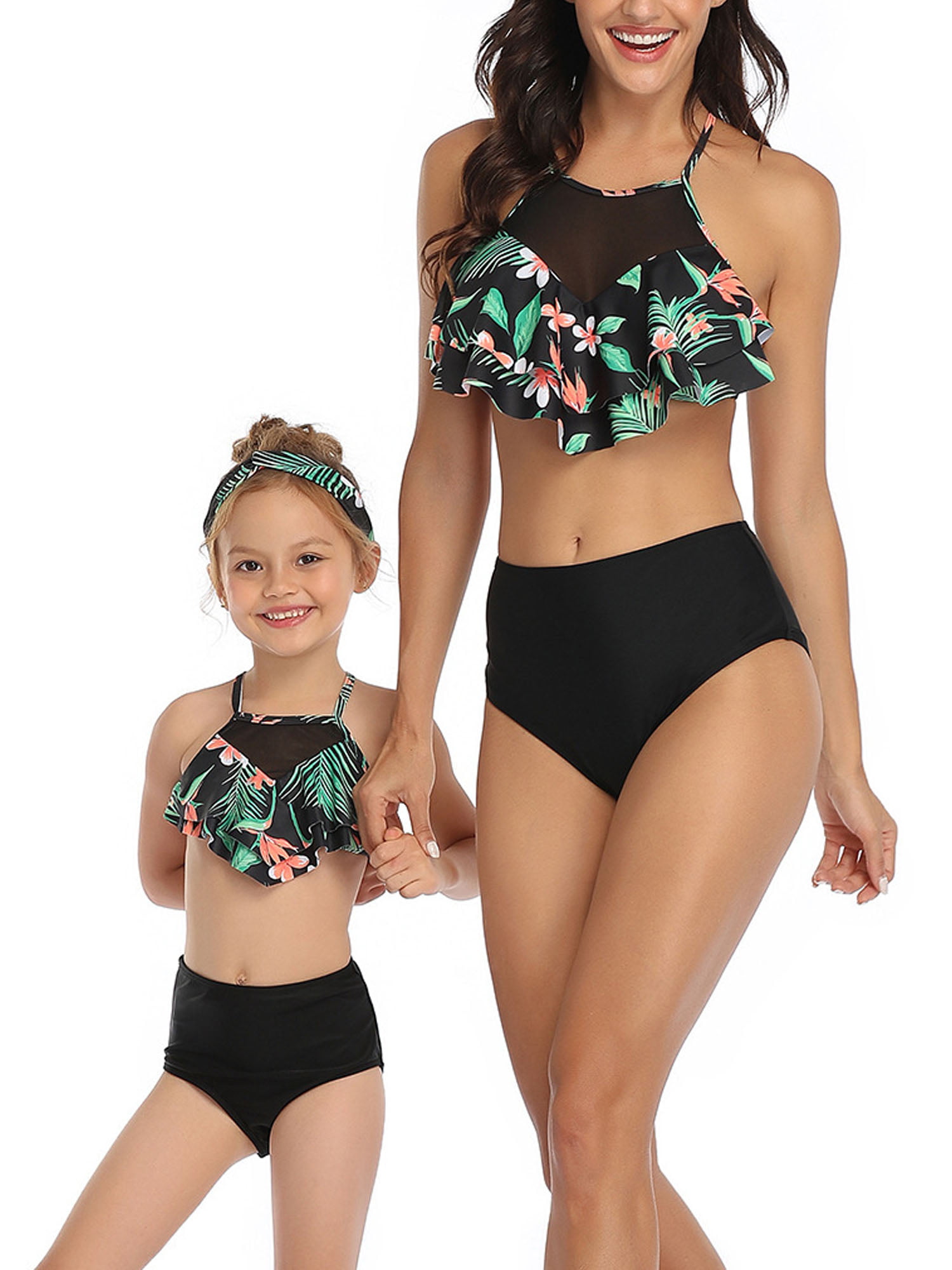 Bubble Sleeve Family Matching Mommy and Me Two Pieces Bikini for Women and  Girls - China Kids Swimsuit and Bikini Swimwear price