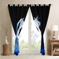thumbnail image 4 of Erosebridal Football Curtains 52x84 inch,Sports Theme Blackout Curtains,Teens Soccer Ball Curtains & Drapes,Football Player Lover Window Curtains for Living Room Bedroom,Blue Black, 4 of 6