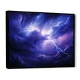 thumbnail image 2 of Designart "Storm delicate Lightning" Landscapes Floater Framed Canvas Art Print, 2 of 7