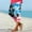 Multicolor, variant on Zysthvn Workout Womens Capris for Summer Yoga Athletic Leggings High Waisted Womens Crop Pants Tropical Running Elastic Waist Gym