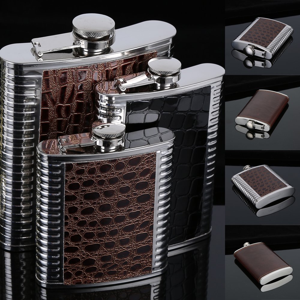 One opening 510oz Stainless Steel Hip Liquor Whiskey Alcohol Flask Cap