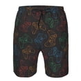thumbnail image 3 of Fotbe Gamepad Joystick Game Trajes de Baño Estampados para Hombre, Shorts de Verano de Secado Rápido, Ropa de Playa, Bañadores-Small, 3 of 6