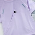 thumbnail image 4 of Zshosam Boys Vacation Outfits Baby and Toddler Boys' Short Sleeve T-Shirt and Shorts 2-Piece Outfit Set Size 11T 12T,(Purple 11-12 Years), 4 of 4
