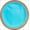 Blue/Orange, variant on Frisbee Dog Toy - Floating Water Flyer - Durable Nylon with Soft Rubber Edges - For Medium and Large Dogs
