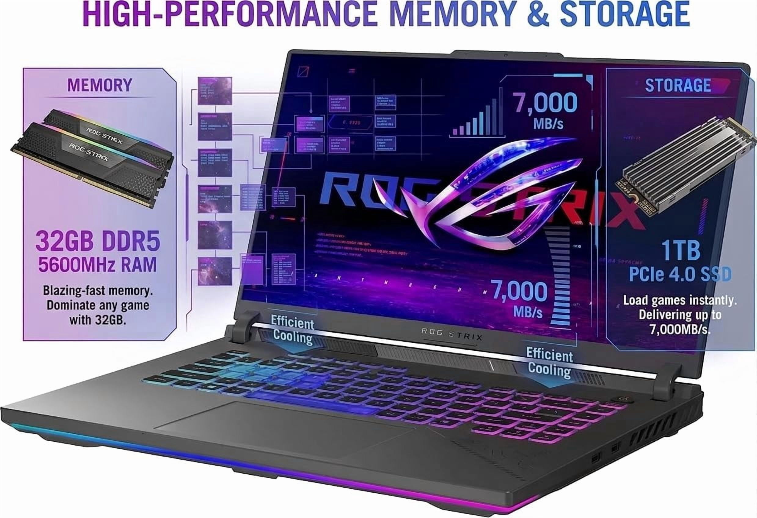 ASUS ROG Strix G16 Gaming Laptop, AMD Ryzen 9 CPU (16-core), GeForce RTX 5070 Ti, 16GB DDR5 RAM, 1 TB SSD, 16"FHD 165Hz WUXGA Dispaly, RGB Keyboard, Wi-Fi 6E, Window 11 Pro