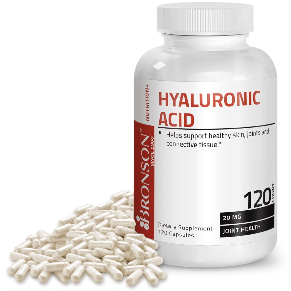 Bronson Hyaluronic Acid 20 mg, 120 Capsules