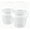 2pc*White1, variant on 48oz Clear Drink Bucket Cups with Lid and Handle, Leakproof Iced Coffee Cups for Cold Drinks, Fruit Juice, Party Picnic