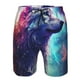 thumbnail image 3 of Fotbe Starry Multicolored Wolf Trajes de Baño Estampados para Hombre, Shorts de Verano de Secado Rápido, Ropa de Playa, Bañadores-Large, 3 of 6