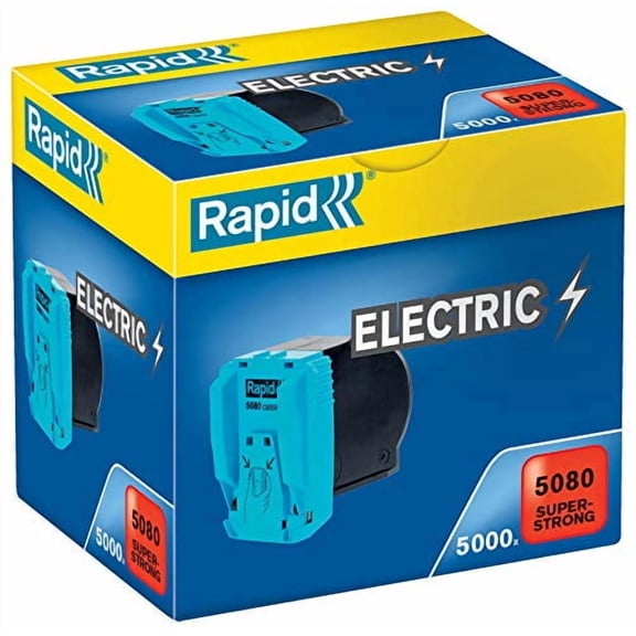 Rapid R5080 Staple Refill Cassette, for Stapling up to 80 Sheets, Use with The Rapid 5080e Electric Stapler, Includes 5000 Staples, 4"L x 3 1/2"H x 4"W 80 Sheets