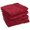 Red, variant on Egyptian Cotton 600 GSM, 4-Piece Bath Towel Set Ivory