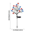 thumbnail image 2 of XMMSWDLA Solar 4th of July Stake Lights, Red White and Blue Lights Outdoor Decorations, Led Patriotic Lights for Memorial Day, July 4th, Veterans Day Outside Decor, 2 of 8