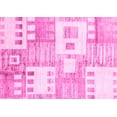 thumbnail image 1 of Ahgly Company Indoor Rectangle Abstract Pink Modern Area Rugs, 2' x 4', 1 of 4