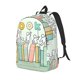 thumbnail image 1 of Disketp Books Mochila de Lona Estampada, Mochila Escolar de Viaje Ligera para Estudiantes y Portátil-Medium, 1 of 5