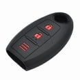 thumbnail image 4 of 3 Button Flip Remote Smart Key Fob Silicone Skin Car Case Cover For Nissan Qashqai Skyline Juke Alissa X-trail Keyless Protector, 4 of 5