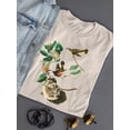 thumbnail image 3 of American Redstart Birds T-Shirt Women -John James Audubon Designs, Female 3X-Large, 3 of 4