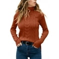thumbnail image 2 of Sherrylily Women Turtleneck Sweaters Long Sleeve Cable Knit Jumper Pullover, 2 of 5