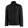 thumbnail image 2 of Men's Cutter & Buck  Black Arkansas Razorbacks Alumni Logo Evoke Eco Softshell Recycled Full-Zip Jacket, 2 of 3