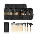 thumbnail image 4 of Madera 24pcs Pinceles de maquillaje Kit de herramienta cosmética profesional Maquillaje + bolso MABOTO Pinceles de maquillaje, 4 of 7