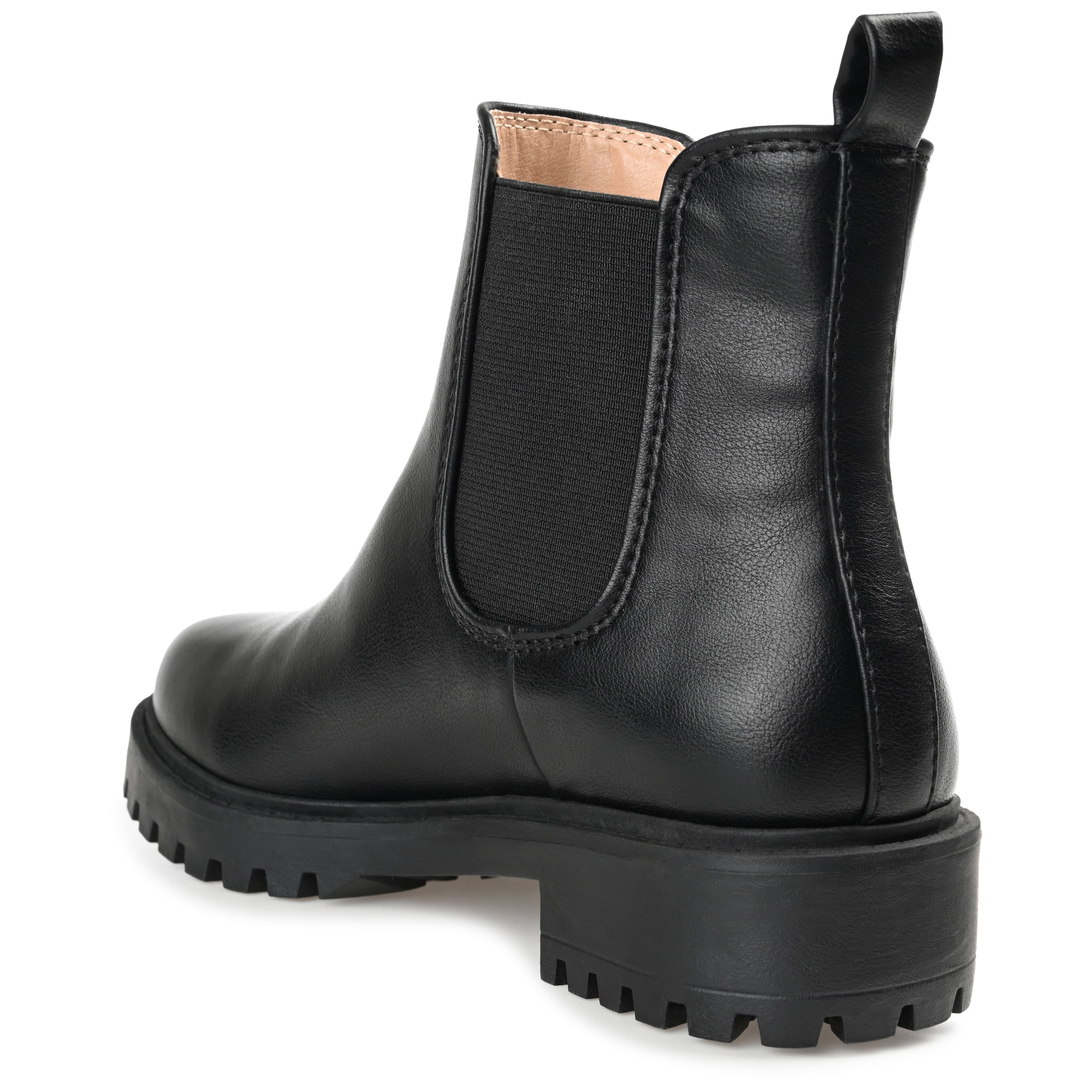 Journee Womens Kenova Comfort Insole Round Toe Block Heel Chelsea Booties, Widths Available