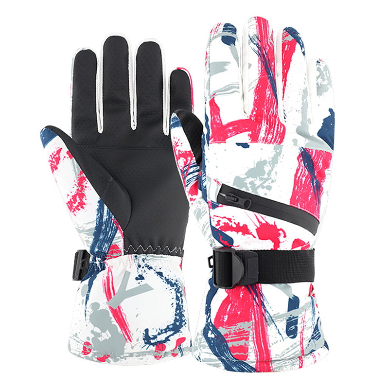 Men Women Winter Motorcycle Touch Screen Ski Gloves Waterproof Warm Cycling Snow 