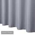thumbnail image 5 of DSstyles Grey Stall Shower Curtain,  Weave Polyester Fabric Shower Curtain for Bathroom with Rustproof Metal Grommets Top Washable, 35" x 72", Grey, 5 of 9