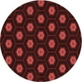 thumbnail image 1 of Ahgly Company Machine Washable Indoor Square Transitional Red Area Rugs, 3' Square, 1 of 7