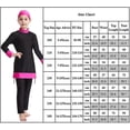 thumbnail image 5 of Traje de baño islámico niños niñas modesto cubierta completa traje de baño musulmán playa Burkini, 5 of 5