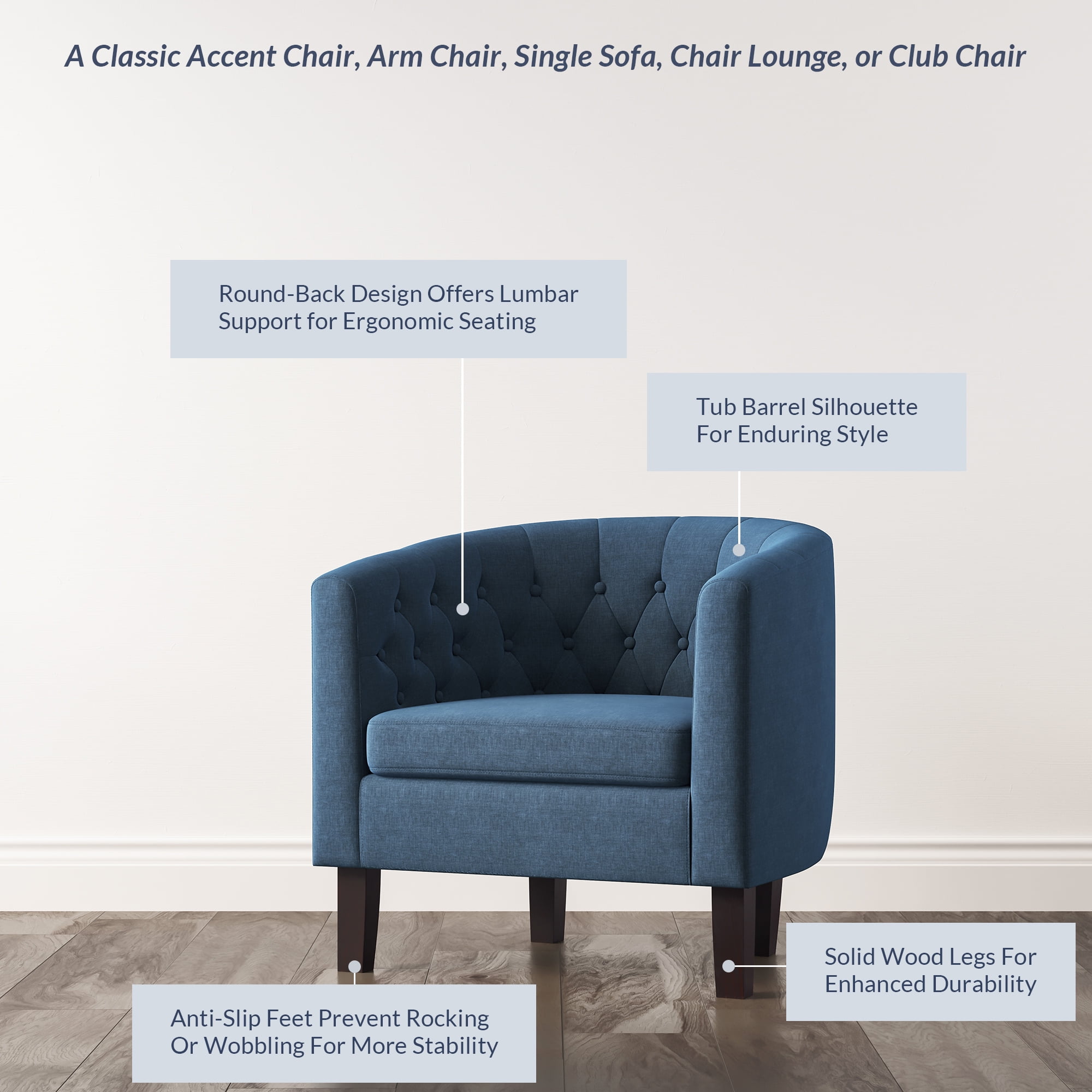 Belleze on sale barrel chair