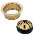 thumbnail image 7 of Westbrass Extra-Deep Collar Waste Disposal Flange & Strainer Stopper, Polished Brass, 7 of 7