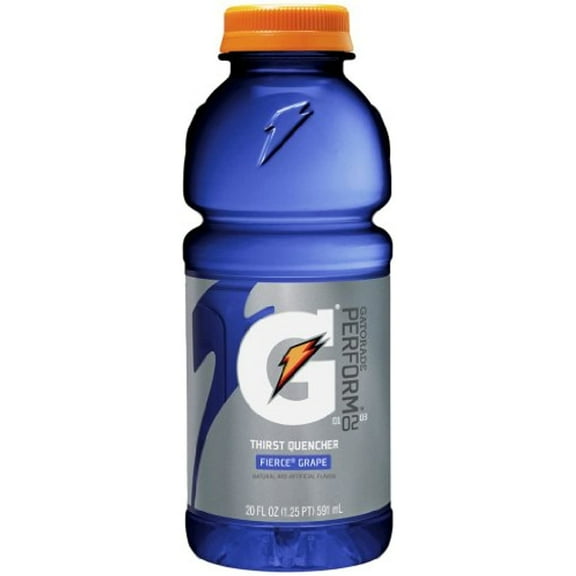 Gatorade Sports Drink, Fierce Grape, 20-Ounce Bottles (Pack Of 24)