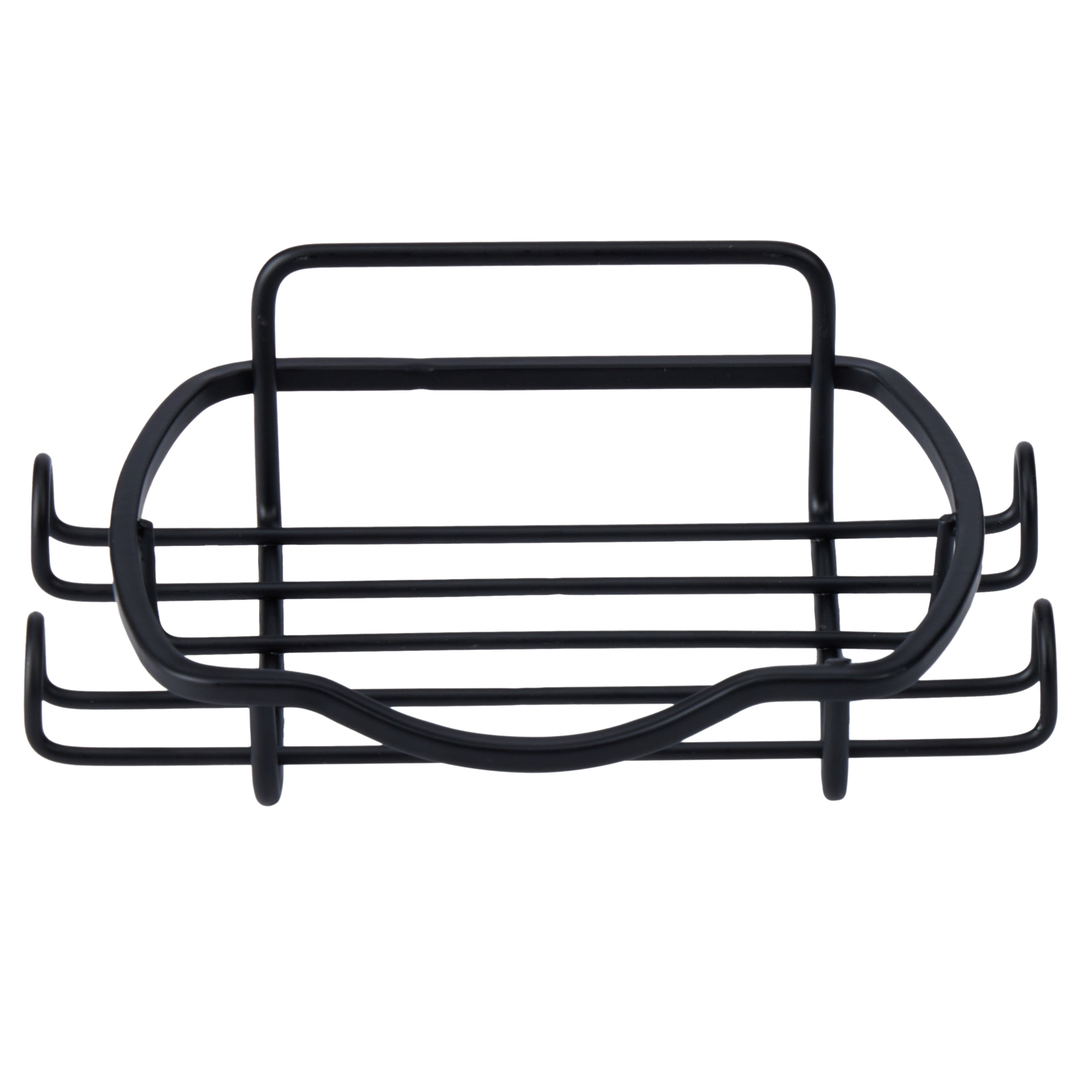 Bath Bliss 5 Piece Adhesive Shower Caddy Organizer in Matte Black