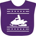 thumbnail image 3 of Inktastic Snowmobile Gift Silhouette Boys or Girls Baby Bib, 3 of 4