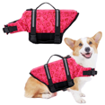 thumbnail image 1 of chaleco salvavidas para perros sirena, chaleco salvavidas para perros ripstop con asa de rescate, protector de traje de baño de seguridad MFZFUKR CPB-DE-LYY1840-12, 1 of 5