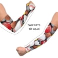 thumbnail image 4 of ALAZA Footballs Baseballs UV Sun Protection Arm Sleeves UPF 50+ Compression Cooling Sleeve 1 Pair, 4 of 7