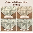thumbnail image 7 of Design&I 8'x10' Washable Area Rug Snag-Free Farmhouse Symmetrical Border Interlocking Entryway Boho Bathroom for Dining Room, Large Office, Lounge, 7 of 7