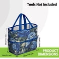 thumbnail image 3 of Garden Tool Bag,Pioneer Flower Floral Print Pattern Garden Tool Organizer,Garden Gifts,Waterproof Multi-Pocket Garden Tool Storage 11.8x5.5x11.4 Inch(Tools NOT Included), 3 of 6