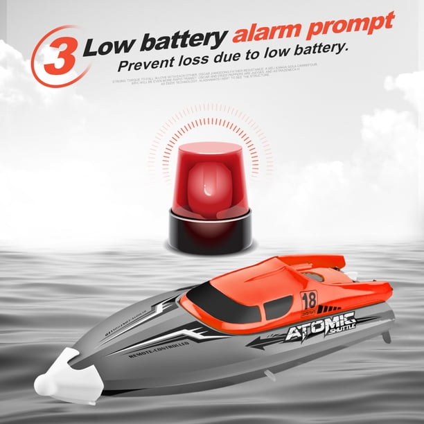 KKPLZZ Bateaux télécommandés - Bateau de Course électrique à Grande