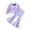 Purple, variant on Odeerbi 3-9 Years Toddler Girls Cotton Outfits Tulle Long Sleeve Blazer Jacket with Flared Pants Set Solid Color Knot Notched Lapel Suit Jacket Long Pants Set Toddler Girls Clothes