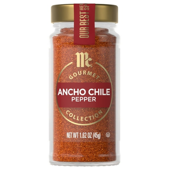 McCormick Gourmet Kosher Ancho Chile Pepper, 1.62 oz Bottle