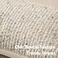 thumbnail image 3 of Striped Throw Pillow Covers 22x22 Set of 2 Cream Grey Textured  Chic Morden Boho Accent Farmhouse Square Decorative Couch Pillow Covers for Home Decor Bed Sofa Living Room, 3 of 6