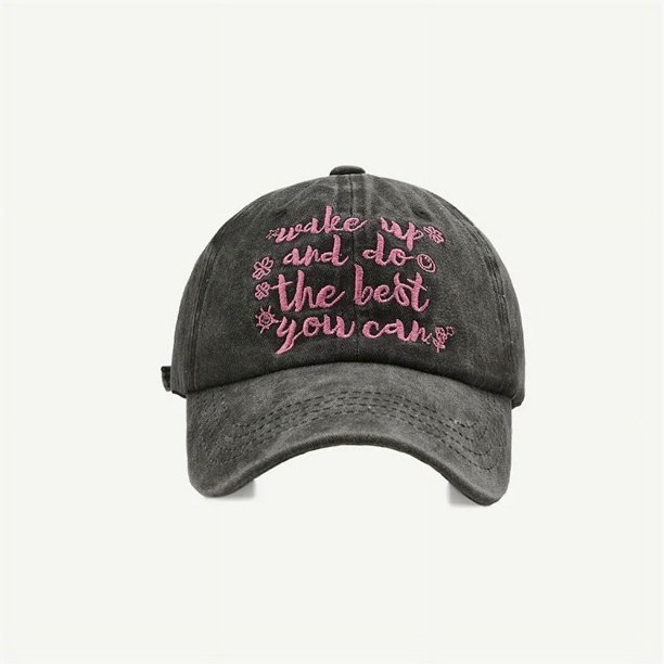 Gorra de béisbol con visera para mujer, gorro con visera, suave, ajustable, cara pequeña, color rosa