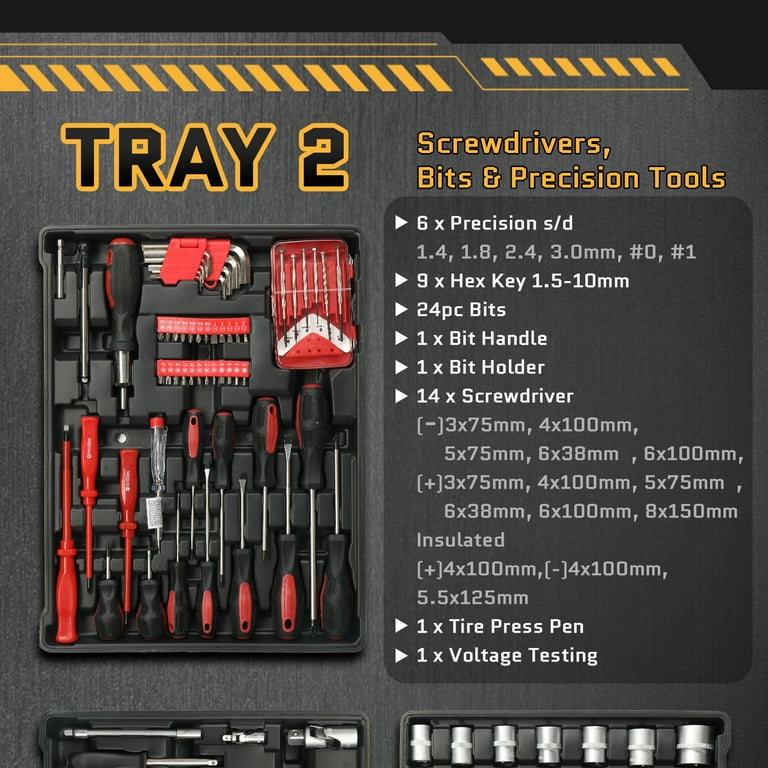 BGS Technic Tool Tray 1/3: Measuring Tool Set | 7 Pcs