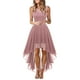 thumbnail image 1 of Vestido de cóctel sin mangas con estampado floral para mujer: elegante vestido de noche de dama de honor con abertura lateral para bodas y fiestas, 1 of 6