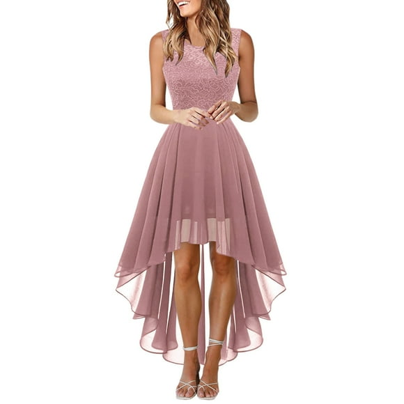 JIRNDf Womens Summer Dresses 2025 Trendy Cocktail Evening Elegant Wedding Festive Sleeveless Bridesmaid Sundresses For Womens Boho Dress Pink S