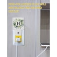 thumbnail image 5 of Night Lights Auto Sensor Letter H Plug-in LED Nightlights Lamp Dusk to Dawn for Living Room, Bedroom, Bathroom, Hallway, Stairways Home Wall Decor, Alphabet Green Eucalyptus Leaves Night Light, 5 of 9
