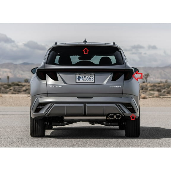 For The BlingLights Brand Tinted Tailight Film Covers for Hyundai Tucson